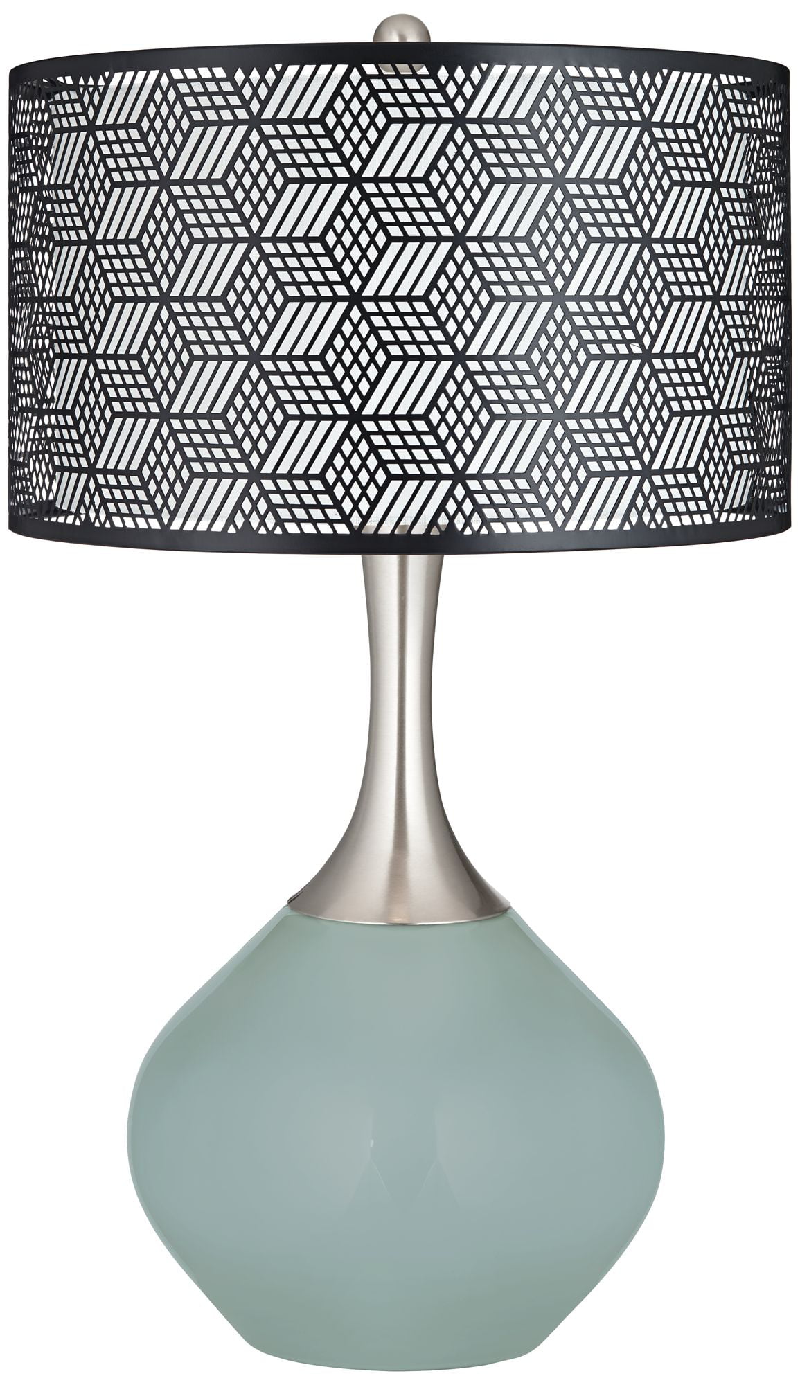 Color + Plus Aqua-Sphere Black Metal Shade Spencer Table Lamp - Walmart.com