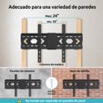 thumbnail image 4 of TETVIK Soporte Fijo para TV de 32-84 Pulgadas,Soporte para Pantalla Ultradelgado VESA 200x200-600x400 mm, soporta hasta 60 KG,Base Pared TV Reforzado 43 50 55 58 60 65 70 75 80 Pulgadas, 4 of 9