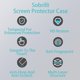 thumbnail image 5 of 2 Pack Diamond Case Tempered Glass Screen Protector Compatible with iWatch 41mm Series 8 Series 7, Bling Diamonds Hard PC Bumper Protective Cover Compatible with iWatch 41mm (Black/Black), 5 of 5