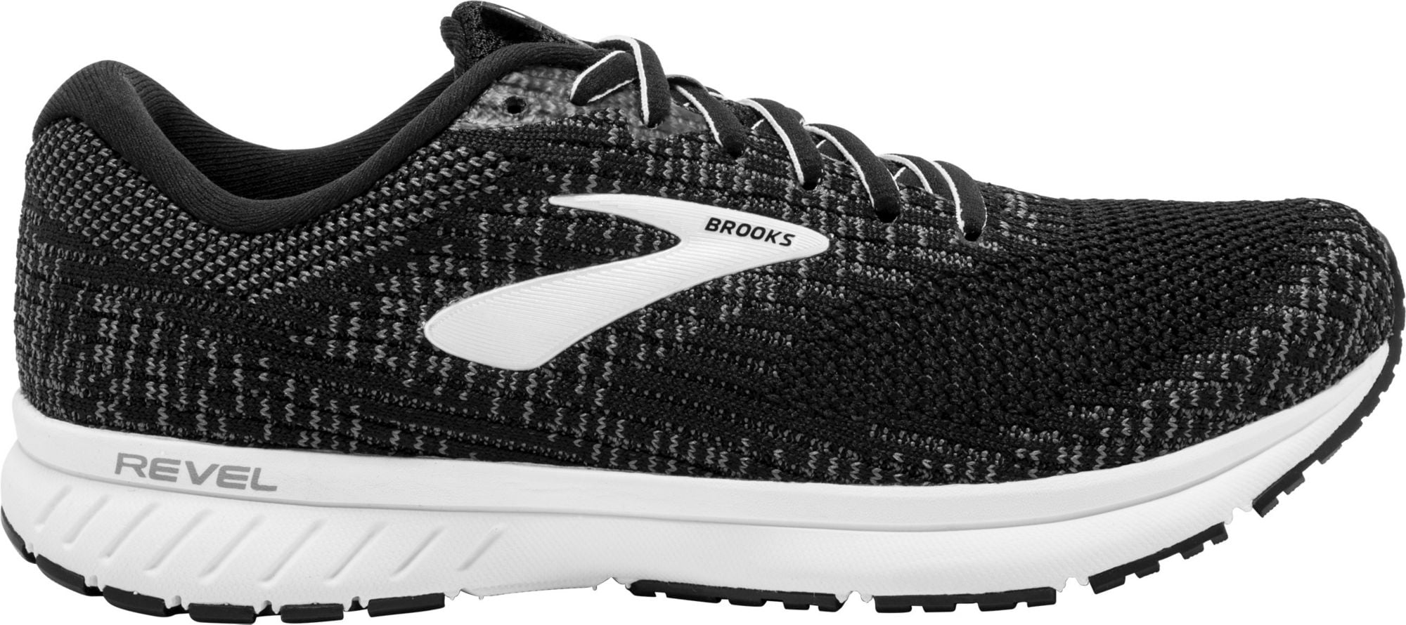 Brooks Brooks Women's Revel 3 Running Shoe, Black/White, 11 B(M) US