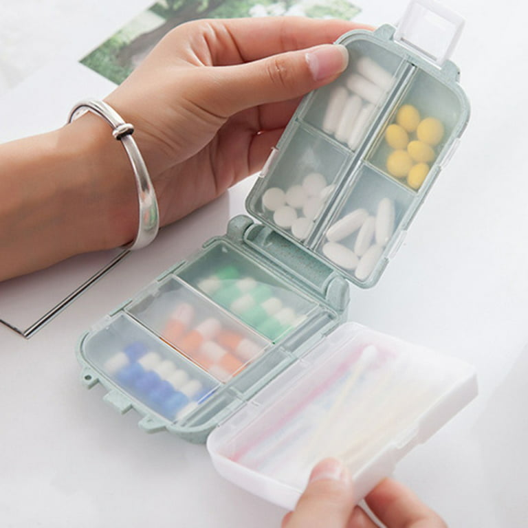 Skycase Pill Organizer, [2 Pack] Pill Cases, [Folding Design