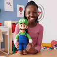 thumbnail image 3 of Nintendo Super Mario Movie 15" Luigi Poseable Plush, Stuffed Action Figure, 3 of 5