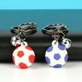 thumbnail image 3 of Classic Mini Bright Color Ball Pendant - Anti-lost Metal Football Key Chain - Car Pendant Gift, 3 of 8