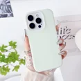 thumbnail image 1 of Luxury Liquid Jelly Silicone Phone Case For iPhone 13 14 15 16 Pro Max Case for iPhone 11 12 Pro Max 14 15 Plus Protection Cover Green For iPhone 16 Pro, 1 of 6