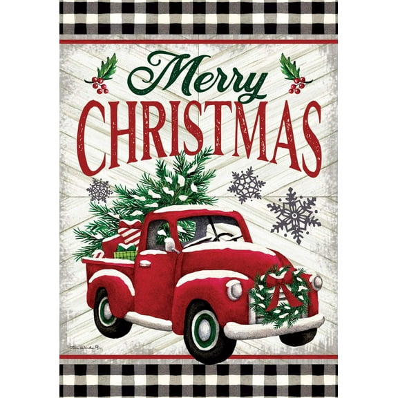 Farmhouse Truck 4983 Decorative Flag