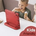 thumbnail image 7 of JETech Kids Case for iPad 10.2-Inch (9th/8th/7th Generation, 2021/2020/2019) with Built-in Screen Protector, Shockproof Full-Body Handle Stand Tablet Protective Cover (Red), 7 of 7