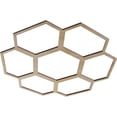 thumbnail image 2 of Ekena Millwork 20"OD x 7"ID x 3/8"T Florin Wood Fretwork Pierced Ceiling Medallion, Hickory, 2 of 3