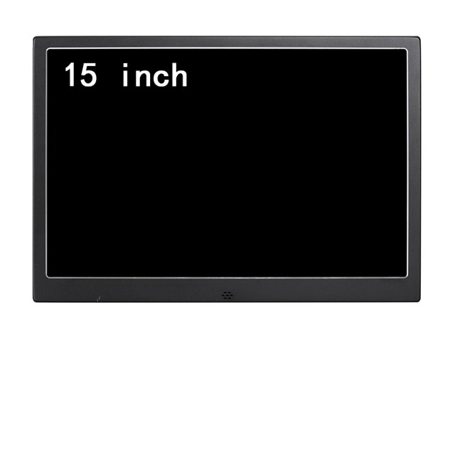 15 inch digital photo frame aluminum alloy photo frame HD LED electronic photo album calendar video player HDMI AV Input