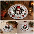 thumbnail image 6 of Visual Effect Round Christmas Rug, Snow Animals Non Skid Floor Mat, Washable Entryway Living Room Kitchen Decor, Holiday Winter Animal Doormat, 23.62x23.62 inch, 6 of 6