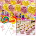thumbnail image 5 of RYLZX 600Pcs Lollipop Stick, 6IN Cake Pop Sticks with Clear Treat Bags & Gold Twist Ties, Cake Pops Making Tools for Lollipops, Candies, Chocolates Cookies, 5 of 7