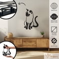 thumbnail image 2 of Violaura Cat Metal Wall Art - Easy to Install Hanging Perfect for Home, Living Room Decor (48.0" x 33.6"), 2 of 8