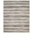 thumbnail image 2 of SAFAVIEH Rag Benton Striped Cotton Runner Rug, Ivory/Charcoal, 2'3" x 8', 2 of 10