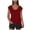 Red, variant on AherBiu Summer Tops for Women Round Neck Cap Sleeve Stretch Comfy Fitting Basic Layer Top Tees Shirts