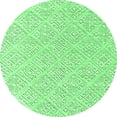 thumbnail image 1 of Ahgly Company Indoor Round Oriental Emerald Green Industrial Area Rugs, 8' Round, 1 of 4