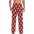 thumbnail image 2 of GZHJMY Baseball Softball Ball Sport Pajama Pants for Men, Men's PJs Bottoms Sleep Lounge Pants with Pockets, Christmas New Year Birthday Valentine's Day Gifts, X-Large, 2 of 7