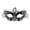 Silver, variant on Mskk Masquerade Mask for Women, Classic Lace Rhinestone Venetian Half‑Face Mask Halloween Mardi Gras Carnival Costume Ball Cosplay Party Accessory for Night Event, Black