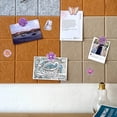 thumbnail image 4 of 30 Uds. De bonitas calcomanías de flores y mariposas de resina púrpura, decoración de pared para uñas en forma de I, calcomanías fijas de corcho, 4 of 4