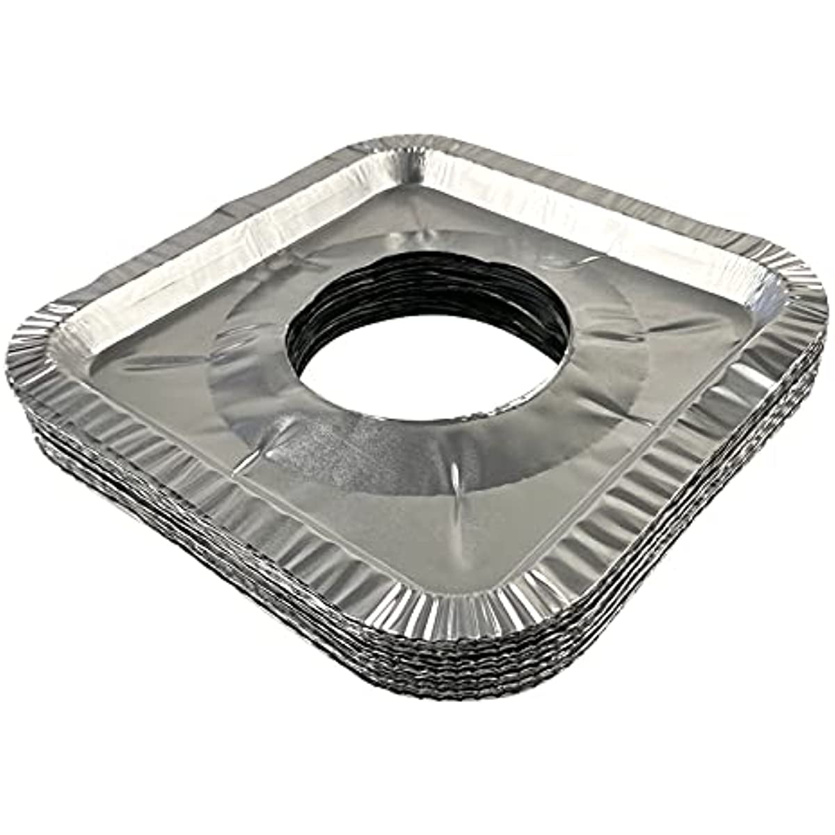 Gas Burner Gasket (200 Packs) 8.5 Inch Disposable Aluminum Foil Square Stove Burner Cover-gas Stove Protection Aluminum Foil Gasket