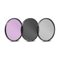 thumbnail image 2 of Kit de filtros Big Mike's de 3 piezas (UV-CPL-FLD) y capucha para lentes Tulip de 49 mm, 2 of 9