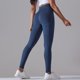 thumbnail image 1 of Pantalones de yoga de cintura alta con estampado de cara sonriente de color sólido y sin costuras, mallas deportivas para correr y fitness, 1 of 6