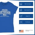thumbnail image 6 of Proud Veteran T-Shirt Veteran's Day Military Honor US Flag Army Air Force RED Friday American Patriot Women's Tee, 6 of 7