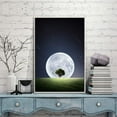 thumbnail image 3 of IDEA4WALL Framed Canvas Wall Art for Living Room, Bedroom Moon with Bright Canvas Prints for Modern Home Decoration Ready to Hang, 3 of 4