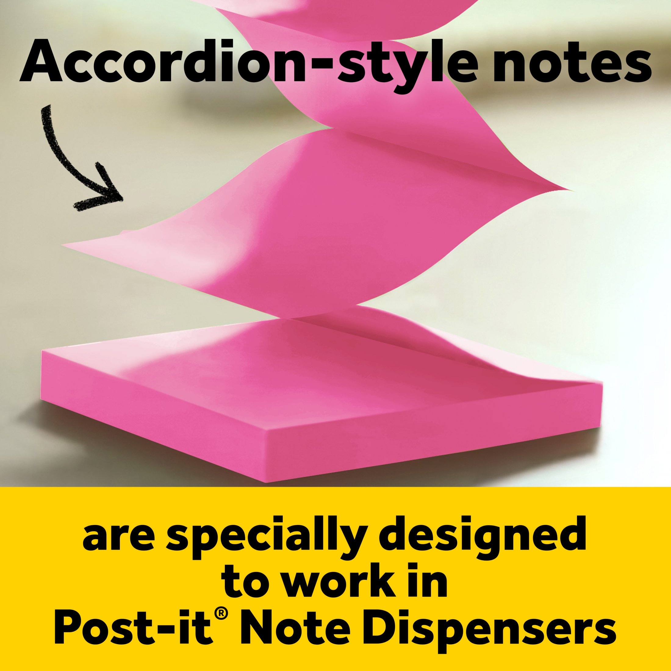 Post-it Note Dispenser, Cat Design, Pink Notes photo 5