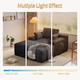 thumbnail image 5 of MoonSpeak 67'' Chaise Lounge Chair Corduroy Cloud Sofa Bed No Assembly with 3 Pillows for Livingroom, 5 of 9