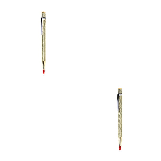 Speravity 1 Uds marcador de cerámica de vidrio pluma de grabado pluma de aleación de Metal lápiz óptico para vidrio cerámica Metal herramienta oro 2piezas Speravity CBP076252