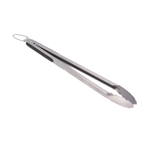 M Buder Long Stainless Steel Silicone Food Tongs for Kitchen BBQ Cooking Anti Stick Grill Clip