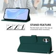 thumbnail image 5 of Wallet Case Compatible for Samsung Galaxy A06 4G / 5G, PU Leather Magnetic Closure Protective Flip Folio Case with 3 Card Holder and Wrist Strap Cover Women Men,Dark Green,For Galaxy A06 4G / 5G, 5 of 7