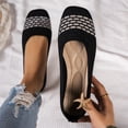 thumbnail image 5 of Willtoo Women's Casual Flat Shoes Breathable Knit Slip On Comfortable Ballet for Daily Wear Spring Summer, 5 of 7