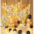 thumbnail image 4 of Balloon Stand 2 Set Balloon Stand Table Decoration Balloon Party Tree 14 Gold Balloons for Graduation Wedding Birthday Party…, 4 of 6