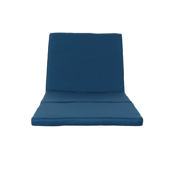 Blue Water- Outdoor Chair Back Cushion, 75.85in.d X 26.06in.w 2.05in.h, 100% , No Assembly Required Deck Cushion - Water , 75.85"x26.06"x2.05",