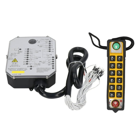 Hoist Crane Remote Control, Hoist Remote Control Set LED Indicator Anti Drop for Conveyor 24V
