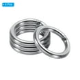 thumbnail image 3 of Unique Bargains 25mm Metal O Rings, 4 Pack 304 Stainless Steel Round Rings for Hardware Bags, 3 of 7