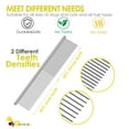 thumbnail image 5 of Brillirare 4 Pack Dog Combs, Stainless Steel Cat Grooming Kit, Pet Tear Stain Flea Lice Remover, 5 of 8