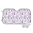 thumbnail image 2 of Lsque Lavender Flowers Car Windshield Sun Shade | Accordion Folding Style Auto Shade for Car Truck SUV Van | Blocks UV Rays Sun Visor Protector | Small, 2 of 7
