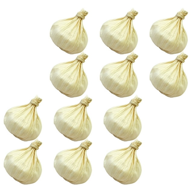 KAKOWELY 12Ud De Ajo Simulado Beige Para Uso En Hogar Tiendas Y Eventos