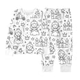thumbnail image 3 of WOYY Girls' DIY Hand Painted Pajamas Long Sleeve Top Pants Sleepwear Homewear, Sizes 2-10, 3 of 6