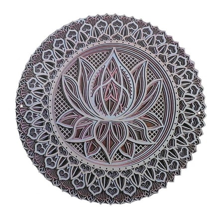 

1PC Metal Carving Mandala Hanging Ornament Artistic Household Wall Art Pendant