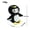 Embroidered Musical Note Penguin Girl, variant on New Doomsday Gugu Gaga Penguin Plush Toy Game Peripheral Doll Cute Gift