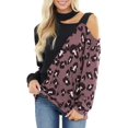 thumbnail image 1 of Womens Cold Shoulder Oversized Turtleneck Sweaters Long Sleeve Chunky Solid Color Knitted Pullover Outwear Coat, 1 of 4