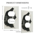 thumbnail image 3 of Disketp Double Exposure Cat Forest Decorative Light Switch or Outlet Wall Plate with Safety Cover-Style S, 3 of 6