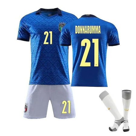 Italy Donnarumma Soccer Jersey No.21 Youth/kids Shirt Home Football