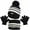 Black, variant on Winter Kids Hat Scarf Glove Set Knit Fleece Lined Beanie Neck Warmer Mittens for Toddler Boys Girls 1-11 Years