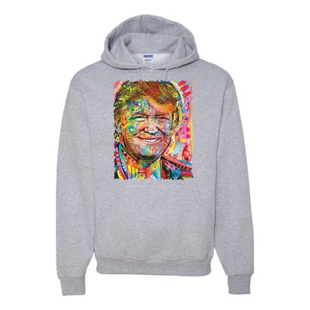 Donald Trump | 45th 47th President | Political Conservative | Dean Russo Art Political Unisex Hoodie Sweatshirt, Heather Grey, L