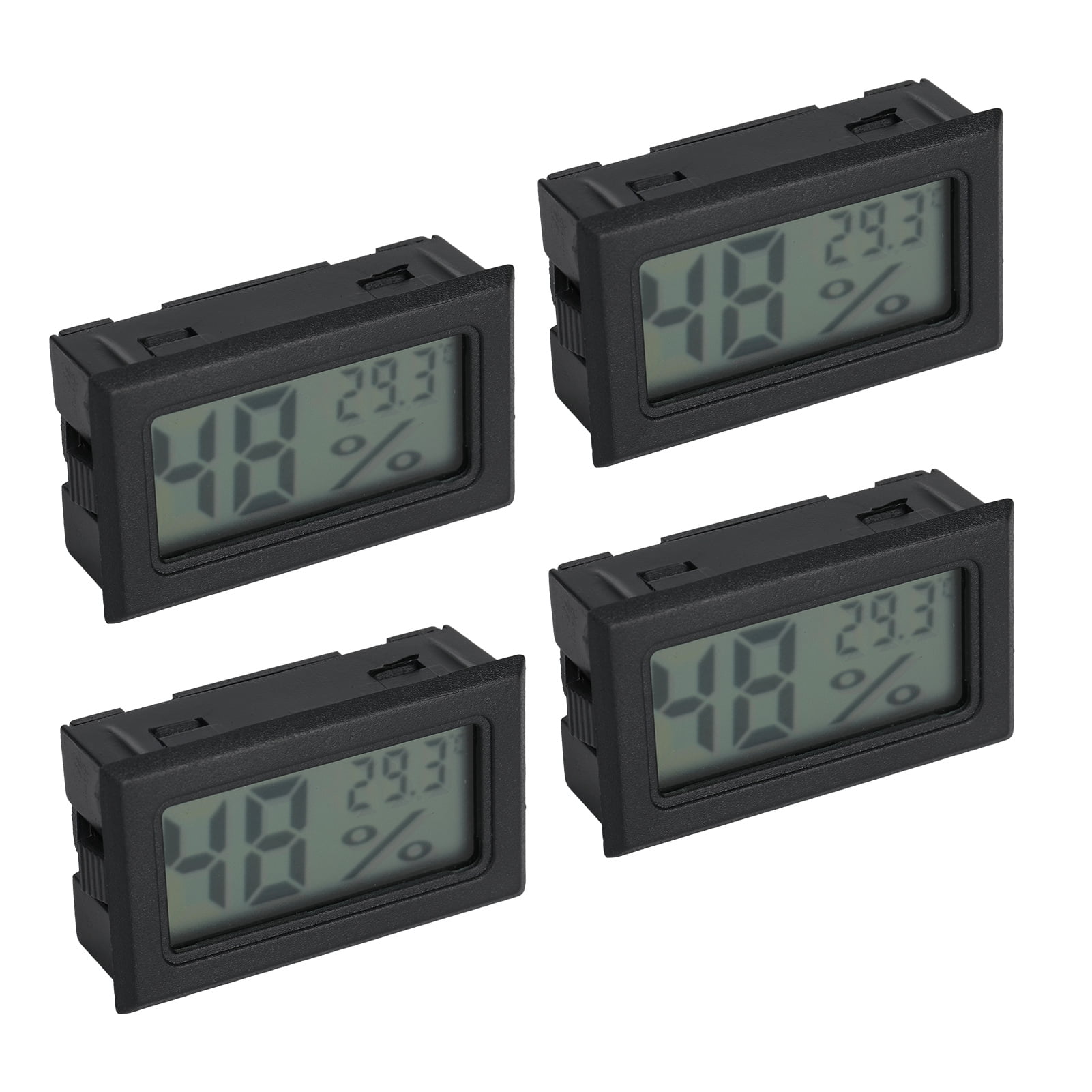 4PCS Mini Embedded Digital Temperature Humidity Meters Gauge Indoor Thermometer HygrometerTS-804-B