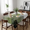 thumbnail image 6 of Sage Green Ombre Table Cloth Waterproof Tablecloths, Vintage Shabby Abstract Plaid Art Tablecloth Dining Table Cover for Kitchen Party Tabletop Outdoor, Rectangle Tablecloth 60x102 Inch, 6 of 9