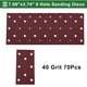 thumbnail image 5 of 70 Pcs Papel de Lija Rectangular 8 Agujeros 40 Grano Hojas de Lijado de Gancho y Bucle Universal para Reacondicionamiento Automotriz 180x95mm Óxido de Aluminio Rojo, 5 of 7